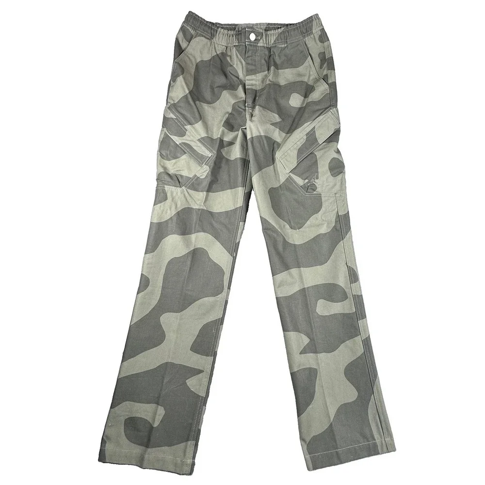 Jordan Essentials Chicago Pants Mens Medium Green Camo Utility Cargo 32x32